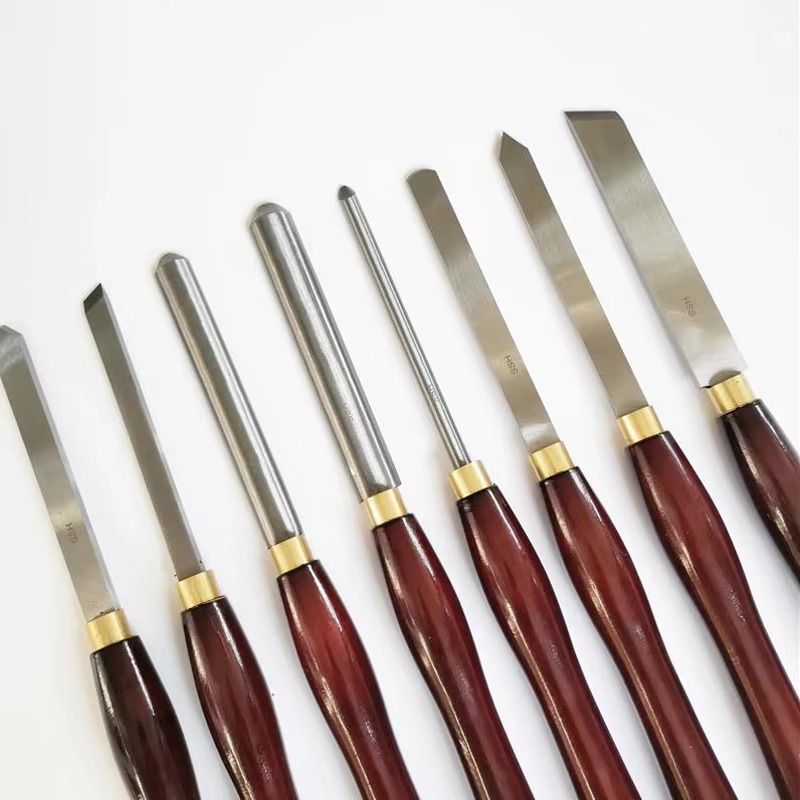 Woodturning Tools Set Hss - 8 шт., набор токарных инструментов для