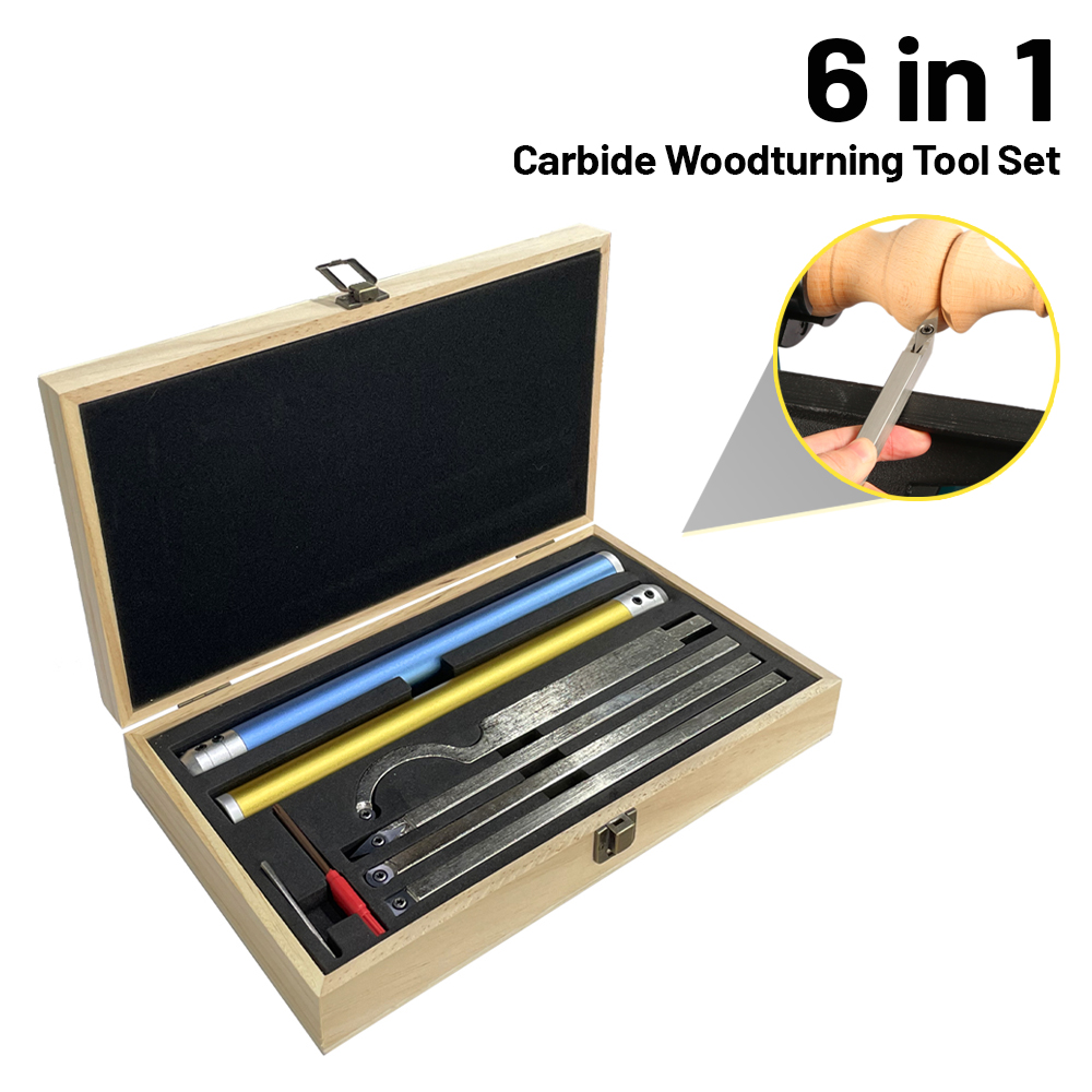 Woodturning Tools Set Hss - Набор твердосплавных токарных инструментов 6 в