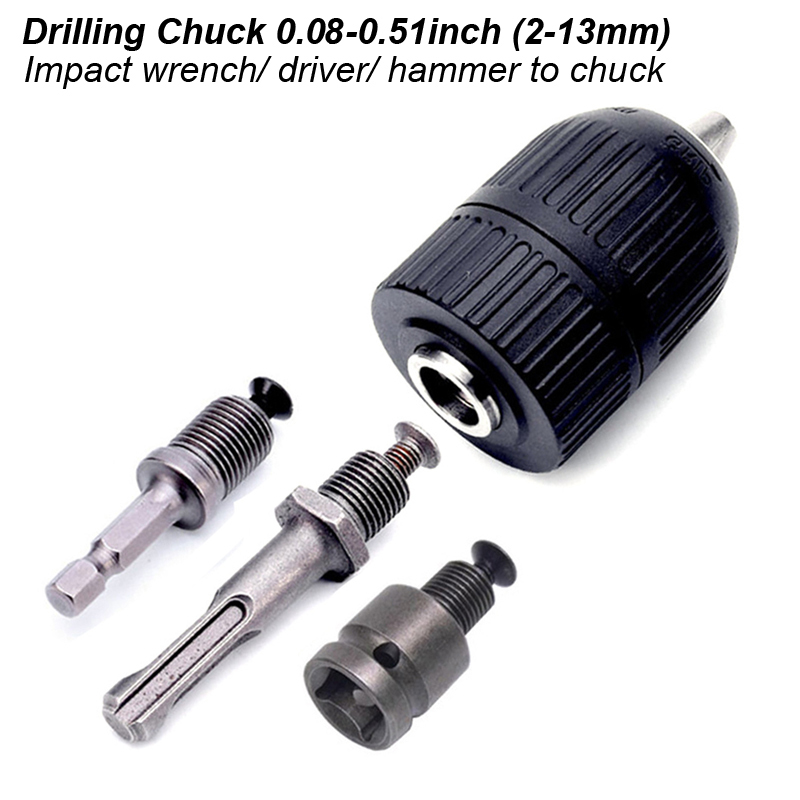 Wood Lathe Chuck 4 Jaw - Бесключевой сверлильный патрон 2-13 мм, преобразователь