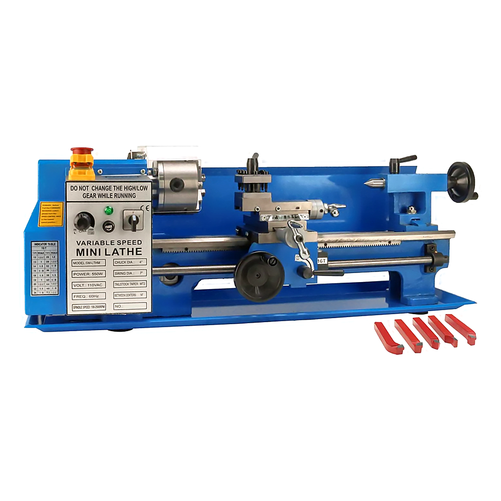 Mini Metal Lathe 7X14 - Китайский горизонтальный настольный мини-токарный станок по