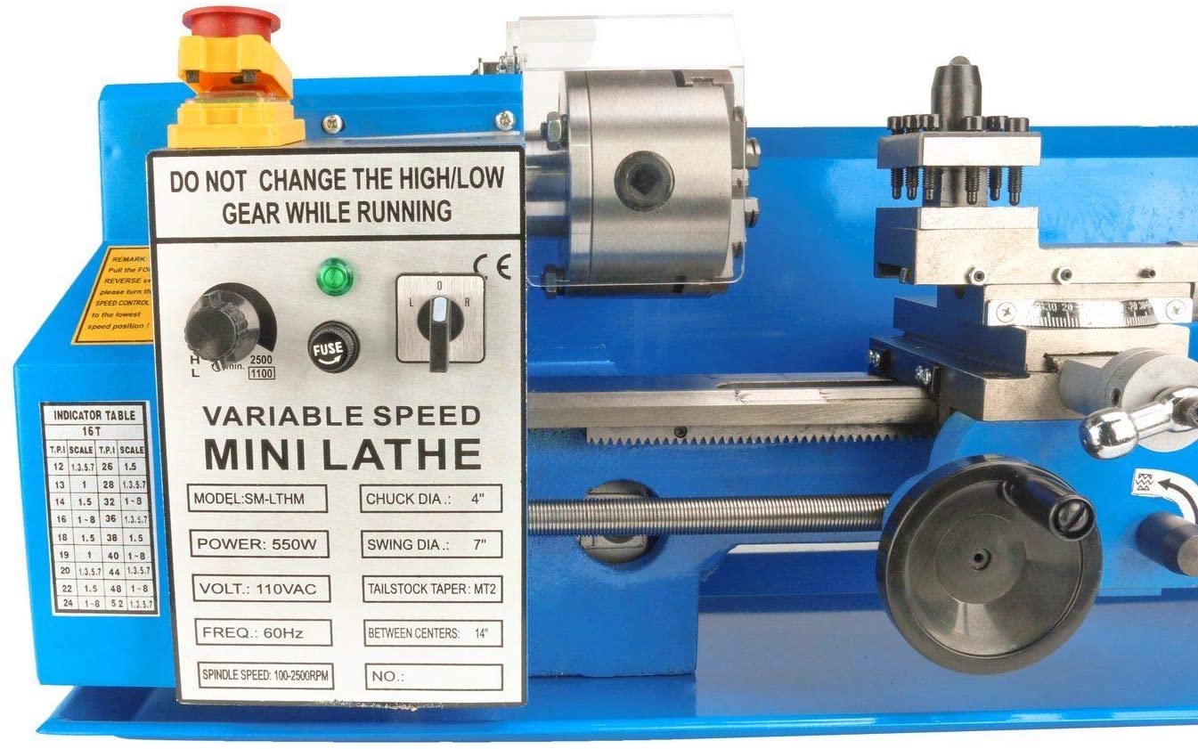 Автоматический горизонтальный  – обзор и цена Mini Metal Lathe 7X14