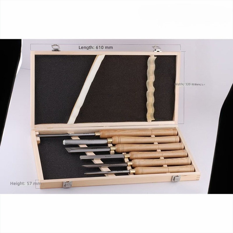 Новый набор из шести токарных  – обзор и цена Woodturning Tools Set Hss