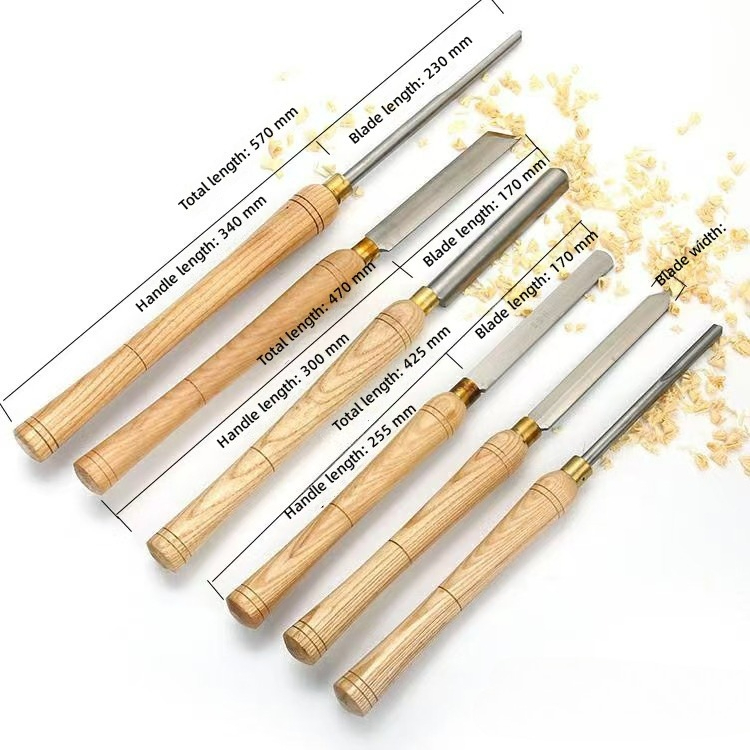 Новый набор из шести токарных  – обзор и цена Woodturning Tools Set Hss