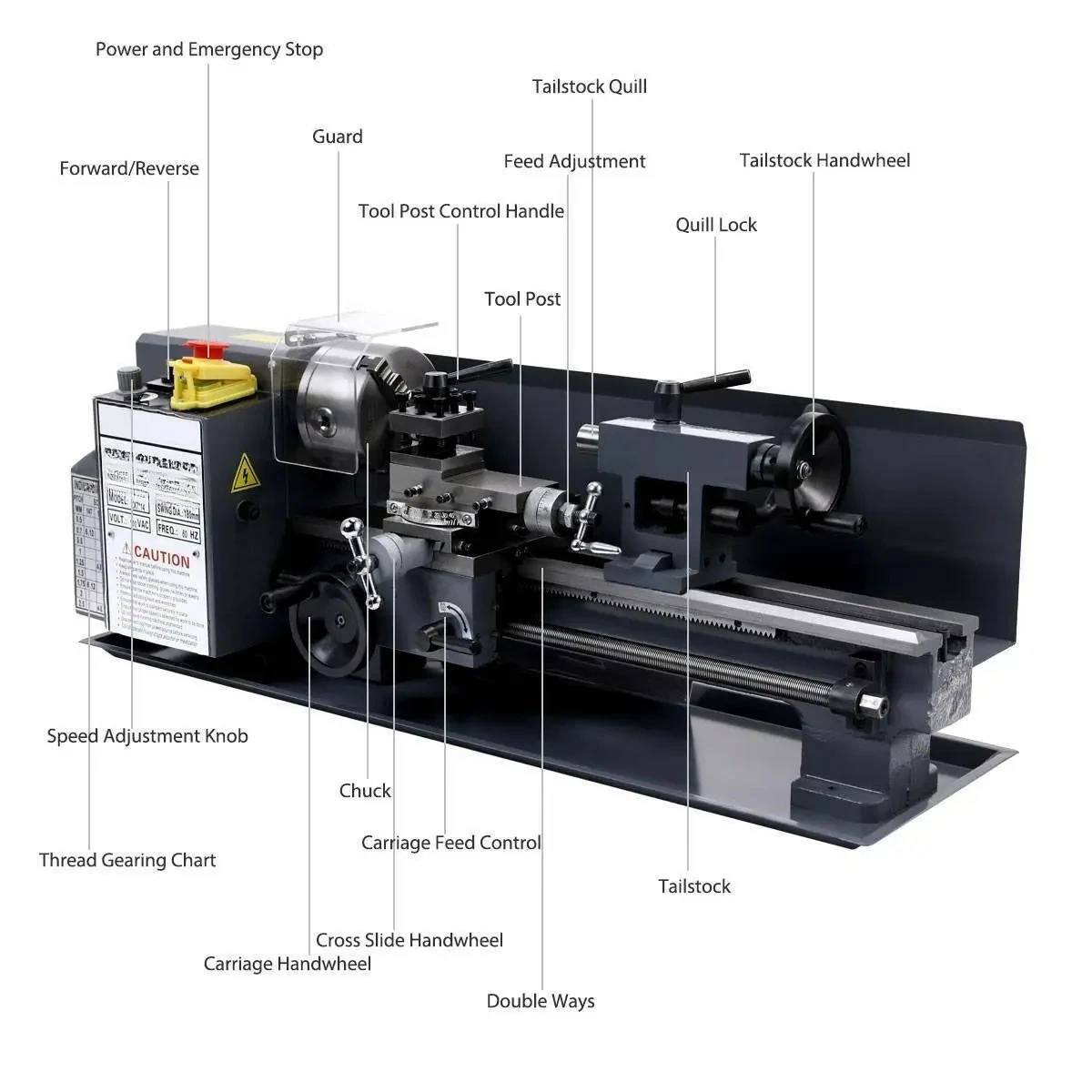 Китайский горизонтальный мини- – обзор и цена Mini Metal Lathe 7X14