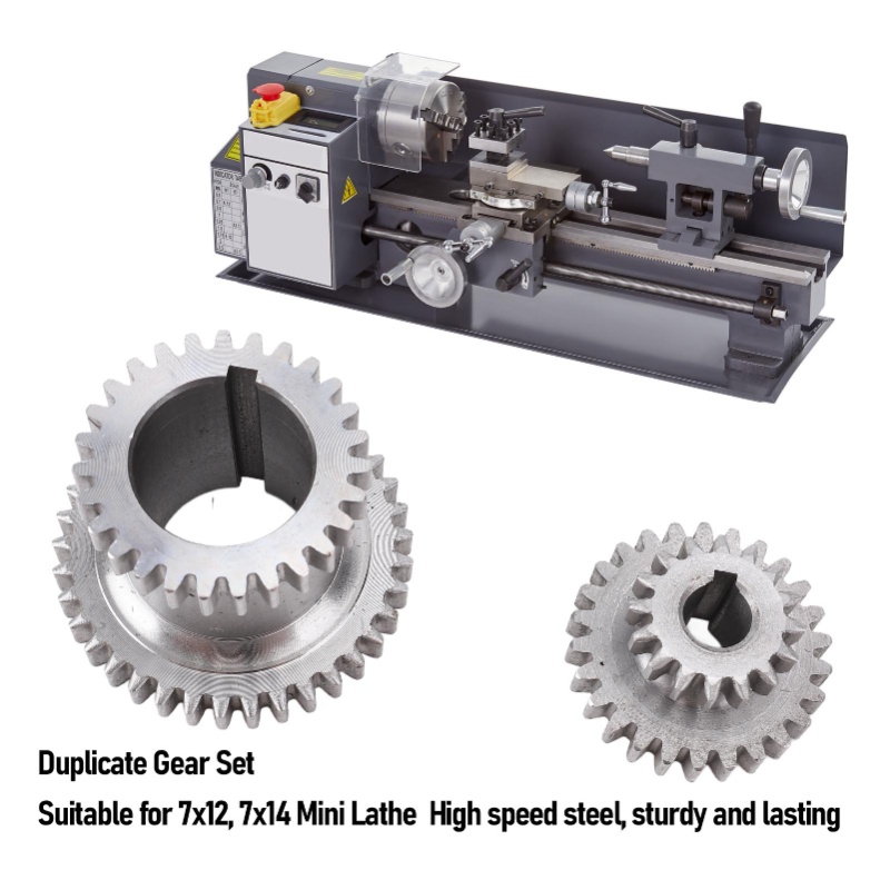 Комплект металлических шестере – обзор и цена Mini Metal Lathe 7X14