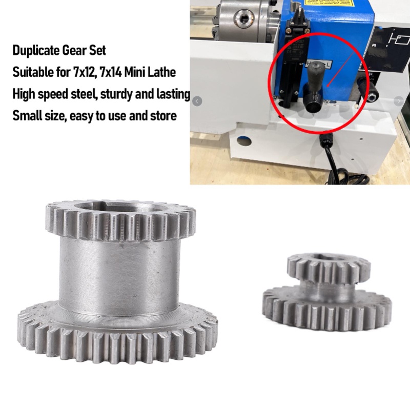 Комплект металлических шестере – обзор и цена Mini Metal Lathe 7X14